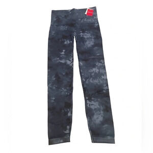 Spanx Look At Me Now Ecocare Ankle Leggings Deep Blue Tie Dye size XL New